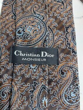 Christian Dior Monsieur Necktie 100% Silk 3.75"